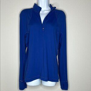 Lululemon Athletica Blue Polo Relaxed Long Sleeve Tee